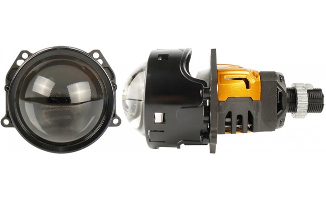 Автомобільні світлодіодні LED лінзи AMS ORIGINAL A9 5000K Matt