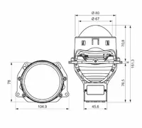 Автомобільні світлодіодні лінзи AMS ULTIMATE S3 LASER 3.0 F Автомобільні світлодіодні лінзи AMS ULTIMATE S3 LASER 3.0 F
