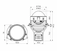 Автомобильные светодиодные линзы AMS ULTIMATE U9 LASER 3.0 F Автомобильные светодиодные линзы AMS ULTIMATE U9 LASER 3.0 F