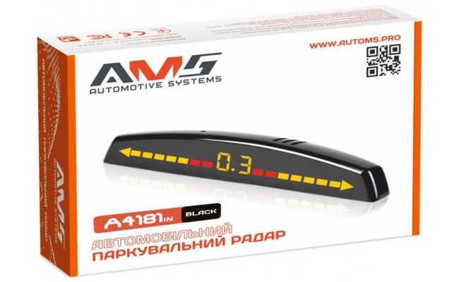 Парковочный радар AMS A4181in Black Парковочный радар AMS A4181in Black