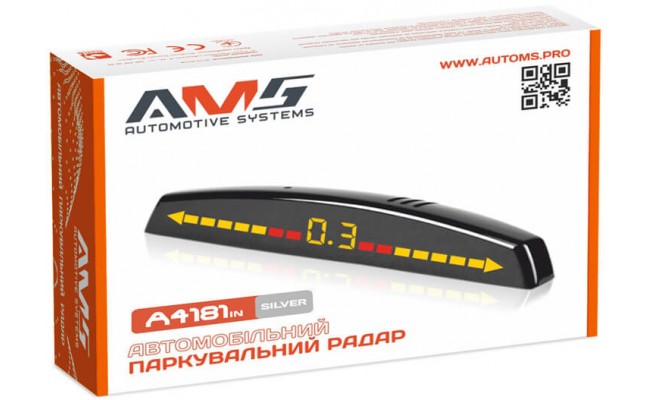 Парковочный радар AMS A4181in Silver Парковочный радар AMS A4181in Silver