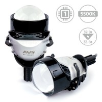 Автомобільні світлодіодні лінзи AMS Bi-LED Z1 2.5" F/R