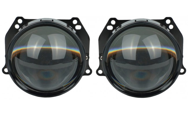 Автомобильные светодиодные линзы AMS Bi-LED Z2 3" F/R