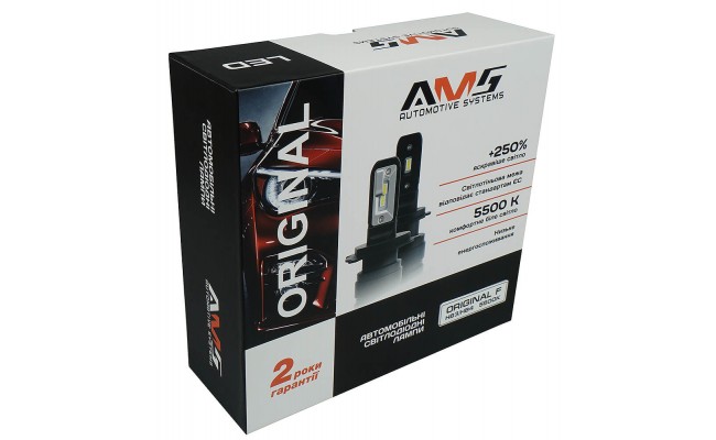 Светодиодные LED лампы AMS ORIGINAL-F HB3/HB4 5500K