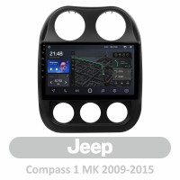 Штатна магнітола для Jeep Compass 1 MK 2009-2015 AMS T1010 3+32 Gb 10"