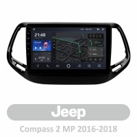 Штатна магнітола AMS T1010 6+128 Gb Jeep Compass 2 MP 2016-2018 10"