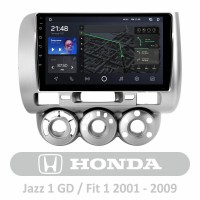 Штатная магнитола AMS T910 6+128 Gb Honda Jazz 1 GD Fit 1 2001-2009 9"