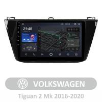 Штатная магнитола для Volkswagen Tiguan 2 Mk 2016-2018 (A) AMS T1010 6+128 Gb 10"