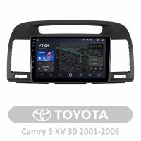 Штатная магнитола AMS T910 3+32 Gb Toyota Camry 5 XV 30 2001-2006 (A) 9"