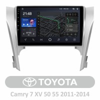 Штатна магнітола для Toyota Camry 7 XV 50 55 2011-2014 (A) AMS T1010 6+128 Gb 10"