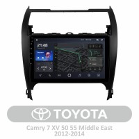 Штатная магнитола AMS T1010 3+32 Gb Toyota Camry 7 XV 50 55 Middle East 2012-2014 10"