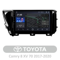 Штатная магнитола AMS T1010 6+128 Gb Toyota Camry 8 XV 70 2017-2020 (A) 10"