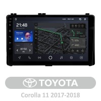 Штатна магнітола для Toyota Corolla 11 2017-2018 AMS T910 6+128 Gb 9"