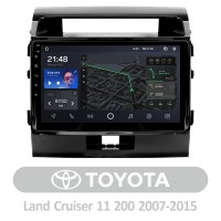 Штатная магнитола AMS T1010 3+32 Gb Toyota Land Cruiser 11 200 2007-2015 10"