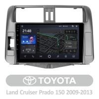 Штатная магнитола AMS T1010 6+128 Gb Toyota Land Cruiser Prado 150 2009-2013 10" (C)