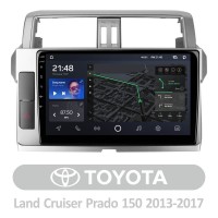 Штатная магнитола AMS T1010 6+128 Gb Toyota Land Cruiser Prado 150 2013-2017 10"