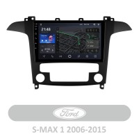 Штатна магнітола AMS T910 6+128 Gb Ford S-MAX 1 2006-2015 9"