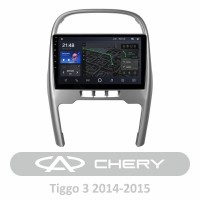 Штатна магнітола AMS T1010 3+32 Gb Chery Tiggo 3 2014-2015 10"