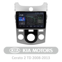 Штатная магнитола для Kia Cerato 2 TD A 2008-2013 AMS T910 6+128 Gb 9"