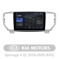 Штатная магнитола AMS T910 6+128 Gb Kia Sportage 4 QL 2018-2020 (KX5 A) 9"