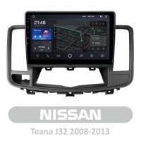 Штатна магнітола AMS T1010 6+128 Gb Nissan Teana J32 2008-2013 10"