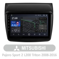 Штатна магнітола AMS T910 6+128 Gb Mitsubishi Pajero Sport 2 L200 Triton 2008-2016 9"