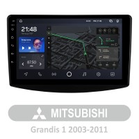 Штатная магнитола AMS T910 6+128 Gb Mitsubishi Grandis 1 2003-2010 (A) 9"
