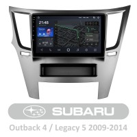 Штатна магнітола AMS T910 3+32 Gb Subaru Outback 4 Legacy 5 2009-2014 9"