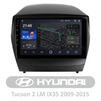 Штатная магнитола AMS T910 6+128 Gb Hyundai Tucson 2 LM IX35 2009-2015 (A) 9"