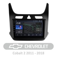 Штатна магнітола AMS T910 6+128 Gb Chevrolet Cobalt 2 2011-2018 9"