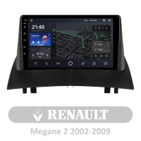 Штатная магнитола AMS T910 6+128 Gb Renault Megane 2 2002-2009 9"