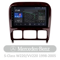 Штатная магнитола AMS T910 3+32 Gb Mercedes-Benz S-Class W220 VV220 1998-2005 9"
