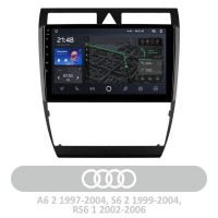 Штатная магнитола AMS T910 3+32 Gb Audi A6 2 1997-2004 S6 2 1999-2004 RS6 1 2002-2006 9"