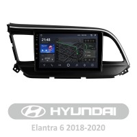 Штатная магнитола AMS T910 3+32 Gb Hyundai Elantra 6 2018-2020 (B) 9"