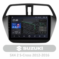 Штатна магнітола AMS T910 3+32 Gb Suzuki SX4 2 S-Cross 2012-2016 9"