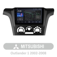 Штатная магнитола AMS T910 6+128 Gb Mitsubishi Outlander 1 2002-2008 (F1) 9"