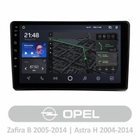 Штатна магнітола AMS T910 3+32 Gb Opel Zafira B 2005-2014 For Opel Astra H 2004-2014 9"
