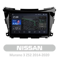 Штатная магнитола AMS T1010 6+128 Gb Nissan Murano 3 Z52 2014-2020 10"
