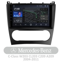 Штатна магнітола AMS T910 6+128 Gb Mercedes-Benz C-Class W203 CL203 C209 A209 2004-2011 9"
