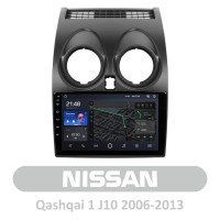 Штатная магнитола AMS T910 6+128 Gb Nissan Qashqai 1 J10 2006-2013 9"
