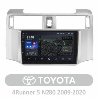 Штатная магнитола AMS T910 3+32 Gb Toyota 4Runner 5 N280 2009-2020 9"