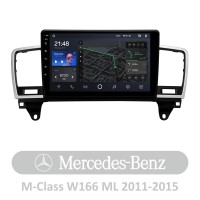 Штатна магнітола AMS T910 6+128 Gb Mercedes-Benz M-Class W166 ML 2011-2015 9"