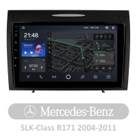 Штатная магнитола AMS T910 3+32 Gb Mercedes-Benz SLK-Class SLK Class R171 2004-2011 9"