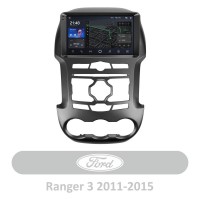 Штатная магнитола AMS T910 6+128 Gb Ford Ranger 3 2011-2015 9"