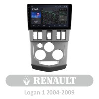 Штатна магнітола AMS T910 6+128 Gb Renault Logan 1 2004-2009 9"