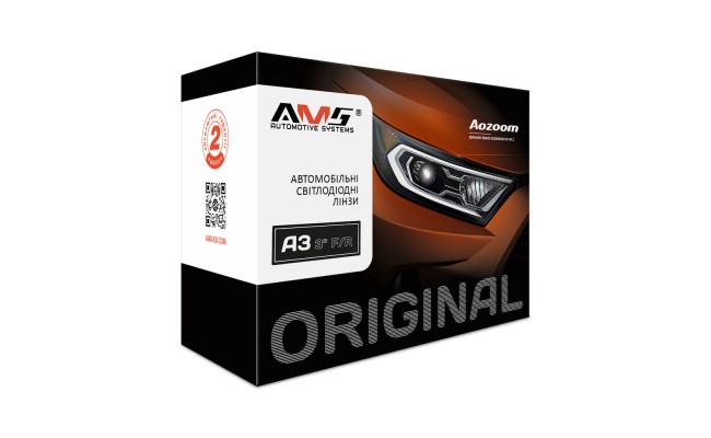 Автомобильные светодиодные (LED) линзы AMS ORIGINAL A3 3" F/R Автомобильные светодиодные (LED) линзы AMS ORIGINAL A3 3" F/R