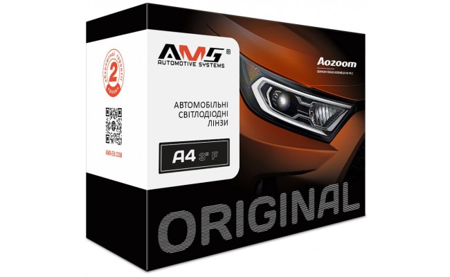 Автомобильные светодиодные (LED) линзы AMS ORIGINAL A4 3" F Автомобильные светодиодные (LED) линзы AMS ORIGINAL A4 3" F