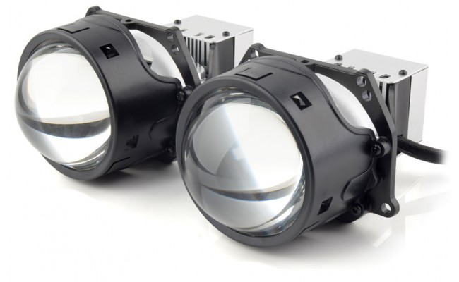 Автомобільні світлодіодні LED лінзи AMS ULTIMATE S3 LASER 3" F