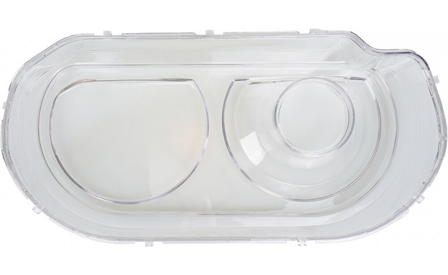 Стекло фары для Dodge Challenger 2015-2023 рестайлинг (левое)