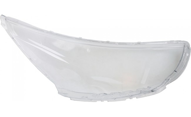 Стекло фары для Hyundai Accent 2010-2014 дорестайлинг (левое)